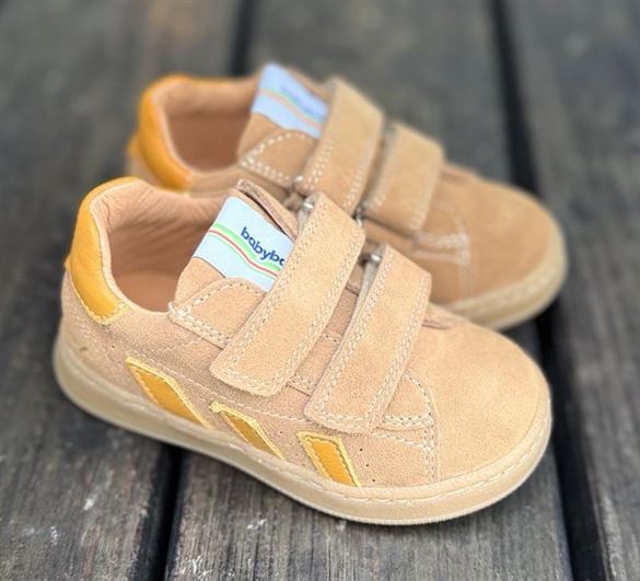 Babybotte Velcro Sneakers - Komfortable Børnesko i Cognac